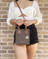Michael Kors Mercer Extra Small Phone Crossbody Bag Leather Brown MK